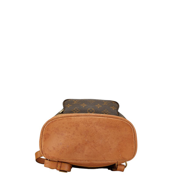 ルイ ヴィトン モノグラム モンスリMM リュック バックパック M51136 ブラウン PVC レザー レディース LOUIS VUITTON 【中古】