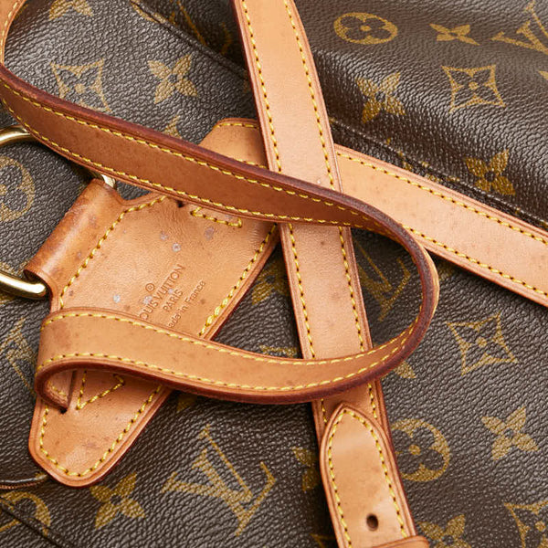 ルイ ヴィトン モノグラム モンスリMM リュック バックパック M51136 ブラウン PVC レザー レディース LOUIS VUITTON 【中古】