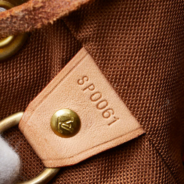 ルイ ヴィトン モノグラム モンスリMM リュック バックパック M51136 ブラウン PVC レザー レディース LOUIS VUITTON 【中古】