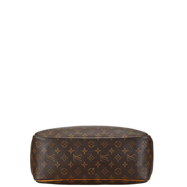 ルイ ヴィトン モノグラム ドーヴィル ハンドバッグ M47270 ブラウン PVC レザー レディース LOUIS VUITTON 【中古】