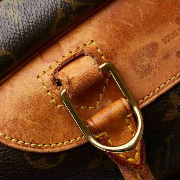 ルイ ヴィトン モノグラム ドーヴィル ハンドバッグ M47270 ブラウン PVC レザー レディース LOUIS VUITTON 【中古】