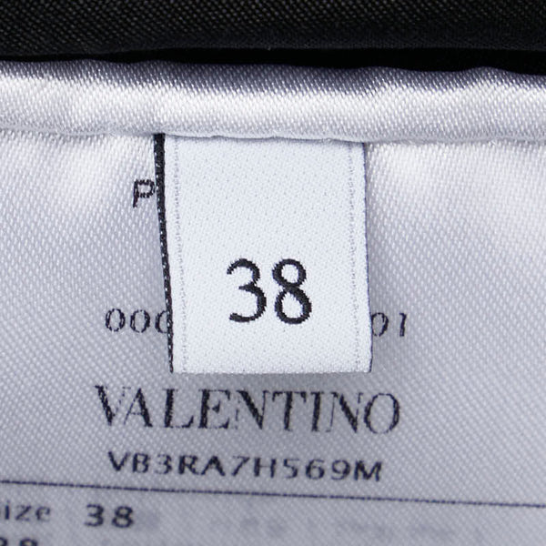 ヴァレンチノ ドット 水玉 キュロットパンツ ショートパンツ サイズ：38 ホワイト ブラック ウール アクリル レディース Valentino 【中古】