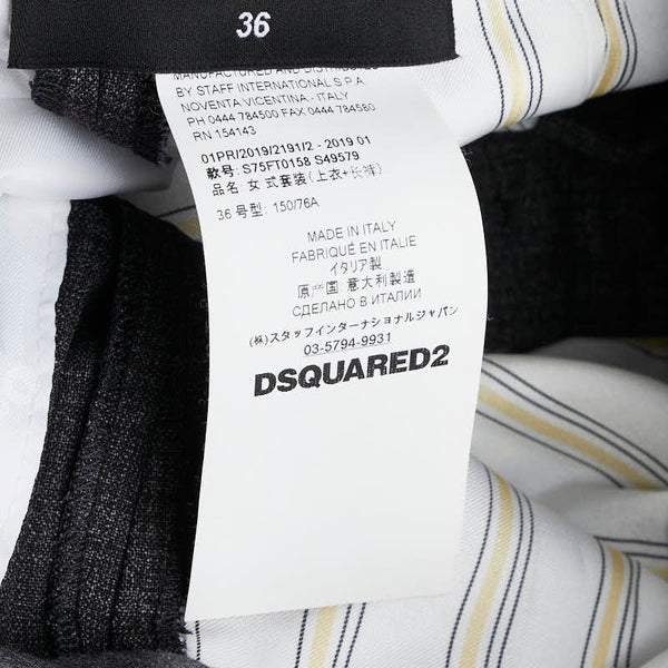 ディースクエアード スーツ セットアップ サイズ：36 グレー ウール ポリウレタン レディース DSQUARED2 【中古】