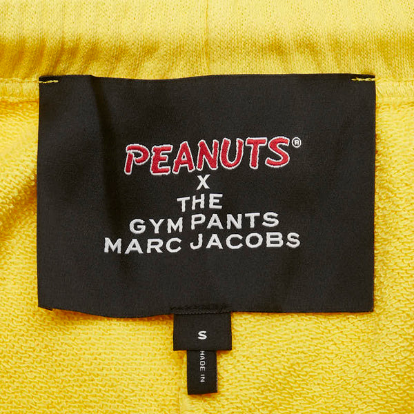 マークジェイコブス PEANUTS ピーナッツ コラボ ウッドストック THE GYM PANT ジャージ スウェットパンツ サイズ:S イエロー コットン レディース MARC JACOBS 【中古】