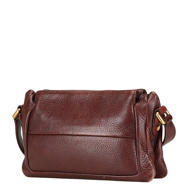 マークバイマークジェイコブス 斜め掛け ショルダーバッグ ブラウン レザー レディース MARC BY MARC JACOBS 【中古】