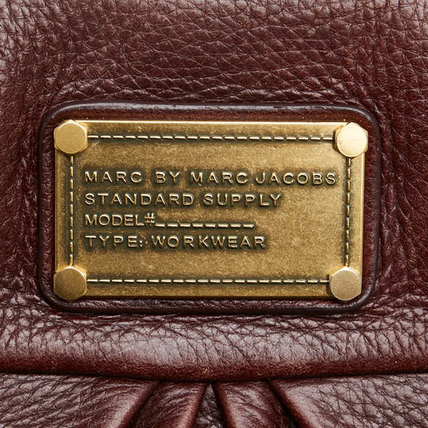 マークバイマークジェイコブス 斜め掛け ショルダーバッグ ブラウン レザー レディース MARC BY MARC JACOBS 【中古】