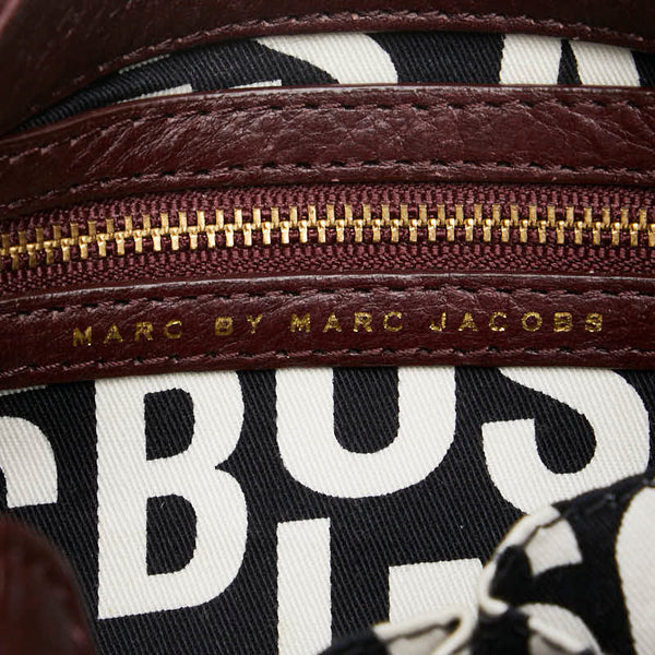 マークバイマークジェイコブス 斜め掛け ショルダーバッグ ブラウン レザー レディース MARC BY MARC JACOBS 【中古】