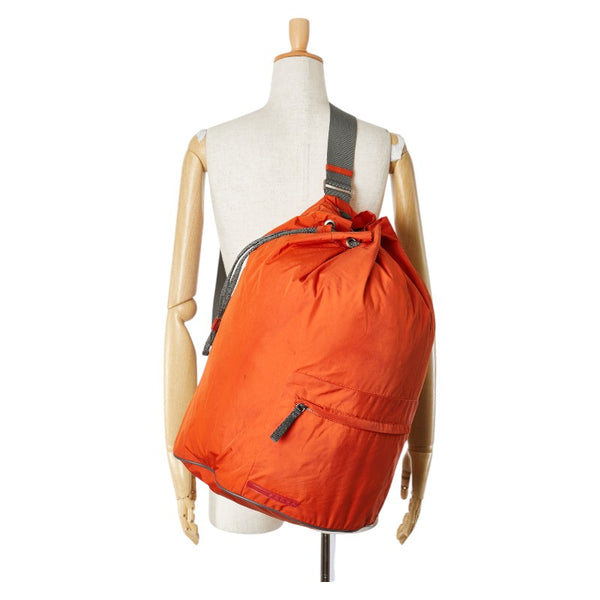 プラダスポーツ ボディバッグ ショルダーバッグ 4VS054 オレンジ ナイロン キャンバス レディース PRADA SPORTS 【中古】