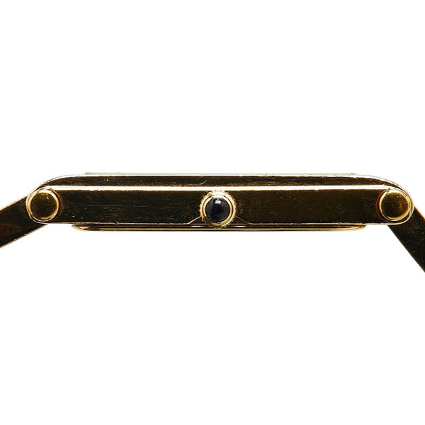 グッチ 腕時計 1500L クオーツ ブラック文字盤 メッキ レディース GUCCI 【中古】