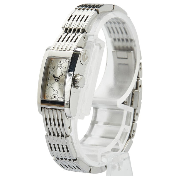 グッチ Gメトロ 腕時計 8600L クオーツ シルバー文字盤 ステンレススチール レディース GUCCI 【中古】