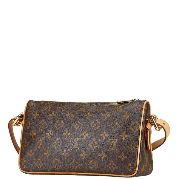 ルイ ヴィトン モノグラム ラヴェッロGM 斜め掛け ショルダーバッグ M52077 ブラウン PVC レザー レディース LOUIS VUITTON 【中古】