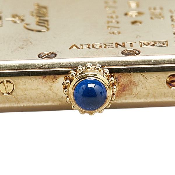 カルティエ マストタンク ヴェルメイユ 腕時計 2415 クオーツ ホワイト文字盤 SV925 シルバー レザー レディース CARTIER 【中古】