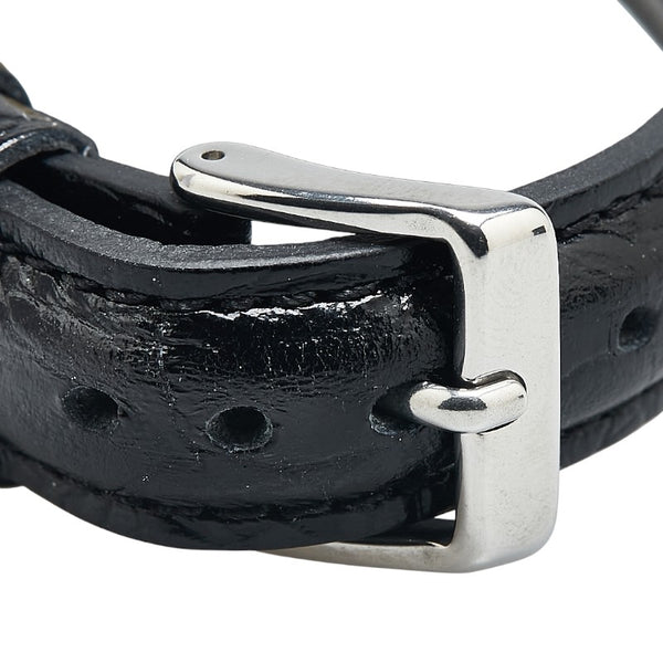 カルティエ マストタンク ヴェルメイユ 腕時計 2415 クオーツ ホワイト文字盤 SV925 シルバー レザー レディース CARTIER 【中古】