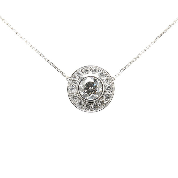 Pt900 プラチナ Pt850 プラチナ 合成ダイヤ2.05ct ダイヤ0.68ct ペンダントネックレス レディース 【中古】