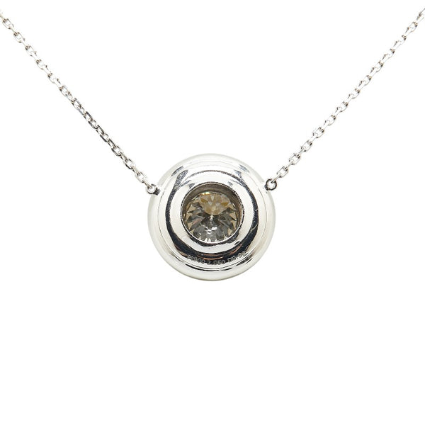 Pt900 プラチナ Pt850 プラチナ 合成ダイヤ2.05ct ダイヤ0.68ct ペンダントネックレス レディース 【中古】