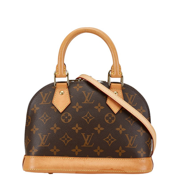 ルイ ヴィトン モノグラム アルマBB ハンドバッグ ショルダーバッグ 2WAY M53152 ブラウン PVC レザー レディース LOUIS VUITTON 【中古】