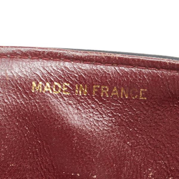 シャネル Vステッチ ダブルフラップ ココマーク チェーン ショルダーバッグ ブラック ラムスキン レディース CHANEL 【中古】