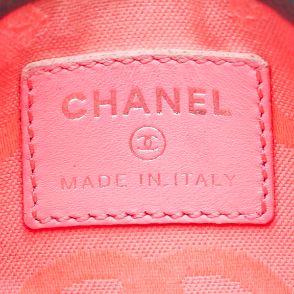 シャネル カンボンライン ココマーク カードケース 名刺入れ ブラック ラムスキン エナメル レディース CHANEL 【中古】