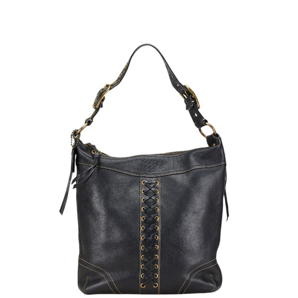 コーチ トートバッグ ワンショルダーバッグ 10400 ブラック レザー レディース COACH 【中古】