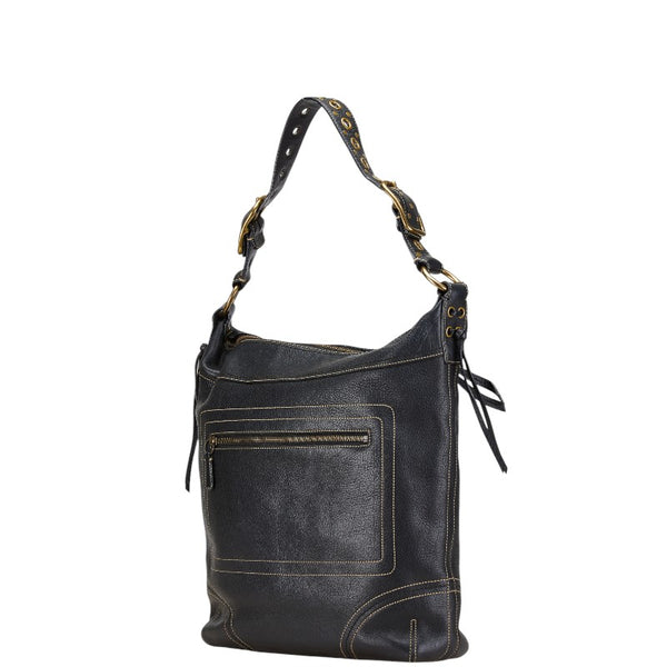 コーチ トートバッグ ワンショルダーバッグ 10400 ブラック レザー レディース COACH 【中古】