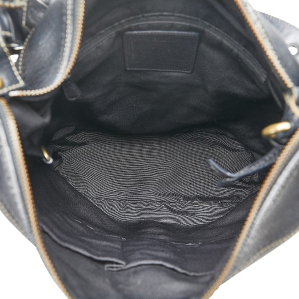 コーチ トートバッグ ワンショルダーバッグ 10400 ブラック レザー レディース COACH 【中古】