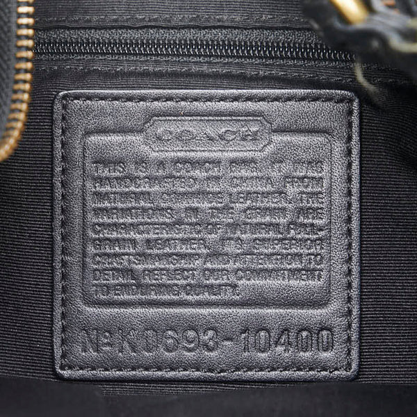 コーチ トートバッグ ワンショルダーバッグ 10400 ブラック レザー レディース COACH 【中古】