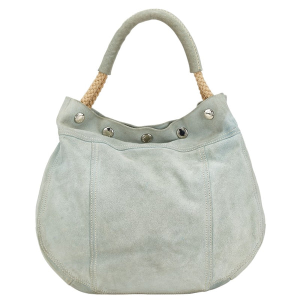 プラダ ハンドバッグ ワンショルダーバッグ グリーン スエード レディース PRADA 【中古】