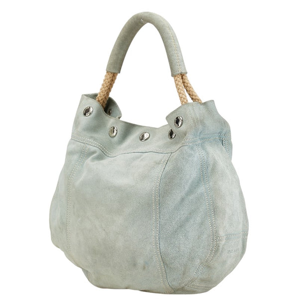 プラダ ハンドバッグ ワンショルダーバッグ グリーン スエード レディース PRADA 【中古】