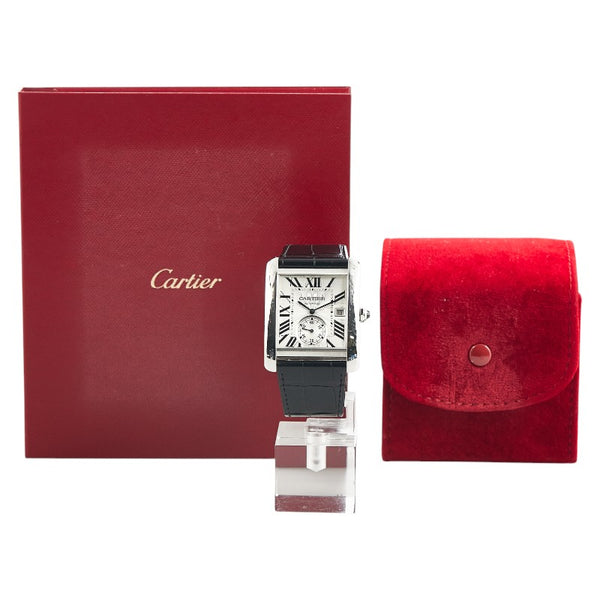 カルティエ タンクMC スモールセコンド 腕時計 W5330003 自動巻き シルバー文字盤 ステンレススチール メンズ CARTIER 【中古】