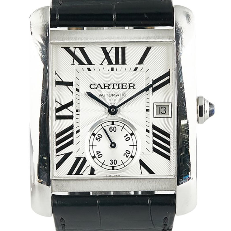 カルティエ タンクMC スモールセコンド 腕時計 W5330003 自動巻き シルバー文字盤 ステンレススチール メンズ CARTIER 【中古】