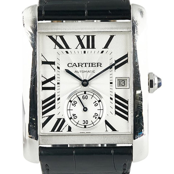 カルティエ タンクMC スモールセコンド 腕時計 W5330003 自動巻き シルバー文字盤 ステンレススチール メンズ CARTIER 【中古】