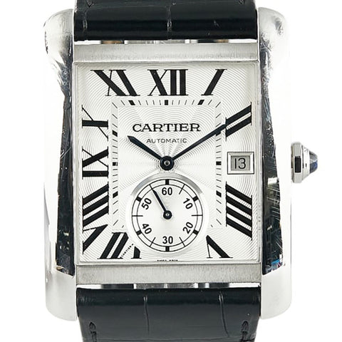カルティエ タンクMC スモールセコンド 腕時計 W5330003 自動巻き シルバー文字盤 ステンレススチール メンズ CARTIER 【中古】