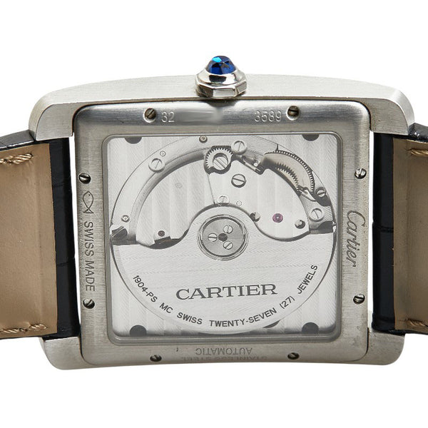 カルティエ タンクMC スモールセコンド 腕時計 W5330003 自動巻き シルバー文字盤 ステンレススチール メンズ CARTIER 【中古】
