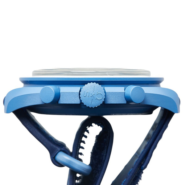 オメガ ×スウォッチ MISSION TO SUPER BLUE MOON ミッション トゥ ザ スーパーブルームーン 腕時計 SO33N700 クオーツ ホワイト文字盤 ナイロン バイオセラミック メンズ OMEGA 【中古】