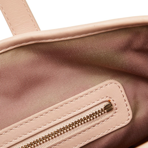 クリスチャンディオール カナージュ ハンドバッグ トートバッグ ピンク レザー レディース Christian Dior 【中古】