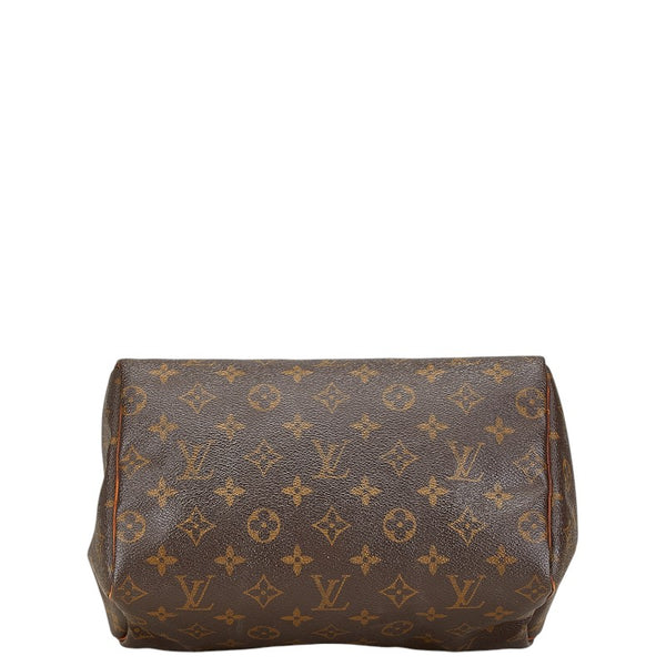 ルイ ヴィトン モノグラム スピーディ25 ハンドバッグ ミニボストンバッグ M41528 ブラウン PVC レザー レディース LOUIS VUITTON 【中古】