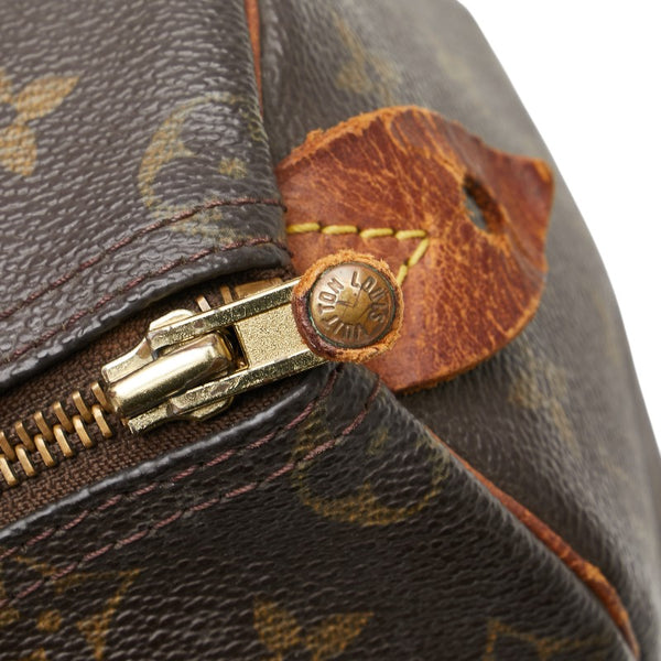 ルイ ヴィトン モノグラム スピーディ25 ハンドバッグ ミニボストンバッグ M41528 ブラウン PVC レザー レディース LOUIS VUITTON 【中古】