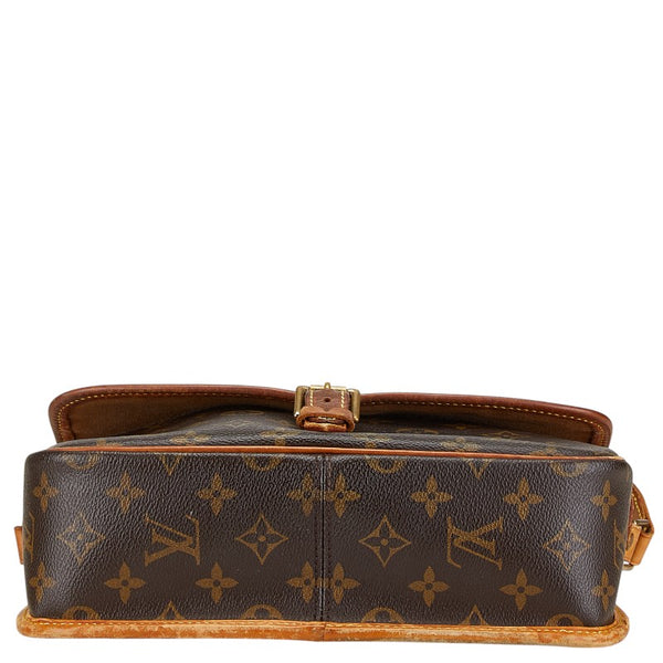 ルイ ヴィトン モノグラム ソローニュ 斜め掛け ショルダーバッグ M42250 ブラウン PVC レザー レディース LOUIS VUITTON 【中古】