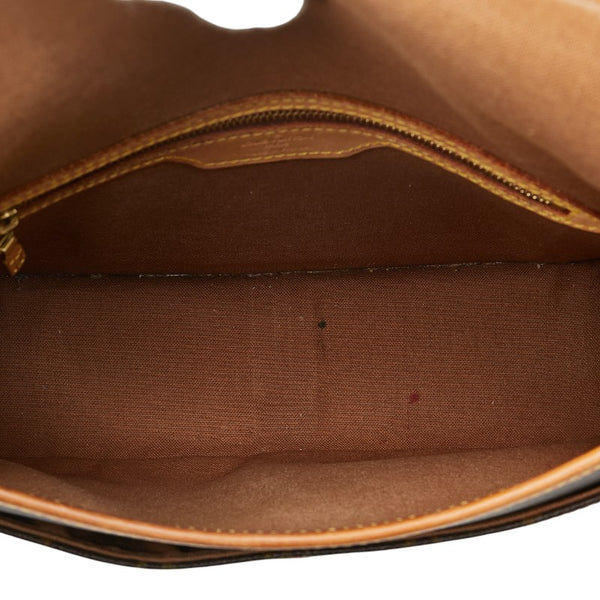 ルイ ヴィトン モノグラム ソローニュ 斜め掛け ショルダーバッグ M42250 ブラウン PVC レザー レディース LOUIS VUITTON 【中古】