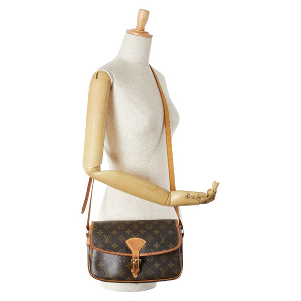 ルイ ヴィトン モノグラム ソローニュ 斜め掛け ショルダーバッグ M42250 ブラウン PVC レザー レディース LOUIS VUITTON 【中古】