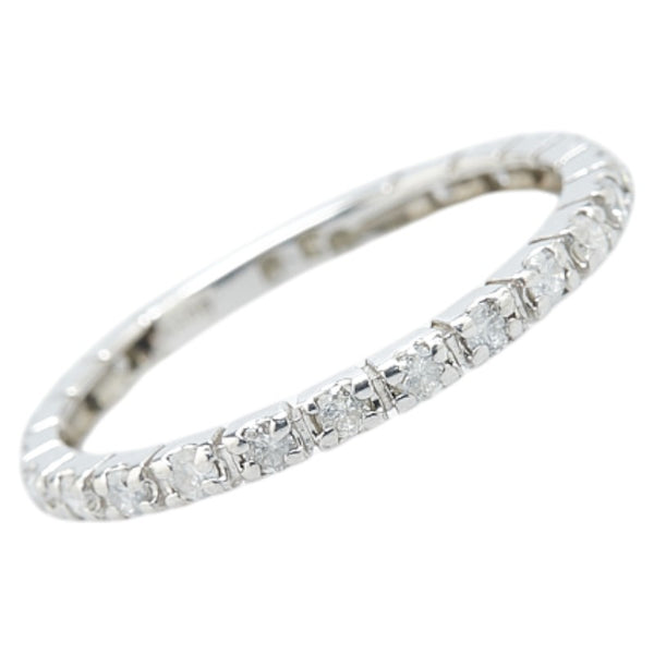 Pt900 プラチナ ダイヤ0.30ct フルエタニティ リング 指輪 レディース 7.5号 【中古】