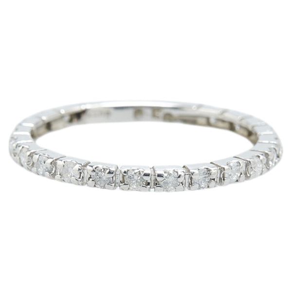 Pt900 プラチナ ダイヤ0.30ct フルエタニティ リング 指輪 レディース 7.5号 【中古】