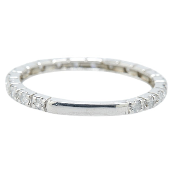 Pt900 プラチナ ダイヤ0.30ct フルエタニティ リング 指輪 レディース 7.5号 【中古】