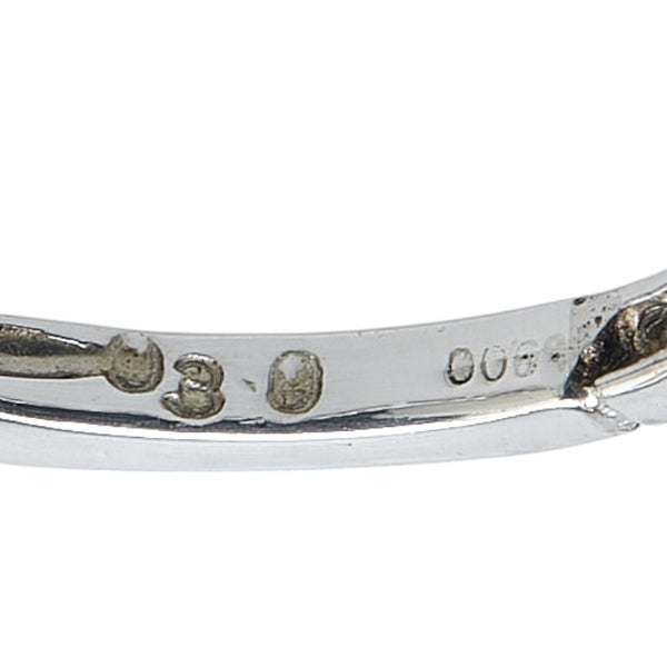 Pt900 プラチナ ダイヤ0.30ct フルエタニティ リング 指輪 レディース 7.5号 【中古】