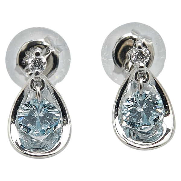 Pt900 プラチナ ダイヤ0.30ct ダイヤ0.028ct ピアス レディース 【中古】