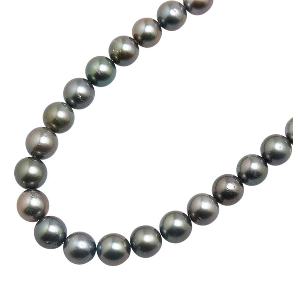 スターリングシルバー 黒蝶真珠8.5～11mm ネックレス レディース 【中古】