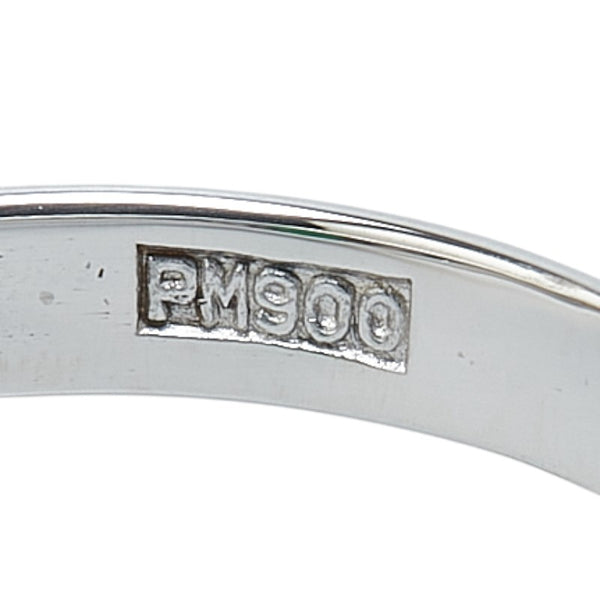 Pt900 プラチナ ヒスイ1.31ct ダイヤ0.22ct リング 指輪 レディース 10号 【中古】
