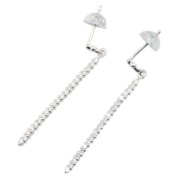 K18WG ホワイトゴールド ダイヤ0.30ct ピアス レディース 【中古】