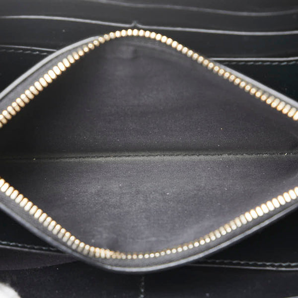 ブルガリ セルペンティ フォーエバー 長財布 ラウンドファスナー ブラック レザー レディース BVLGARI 【中古】