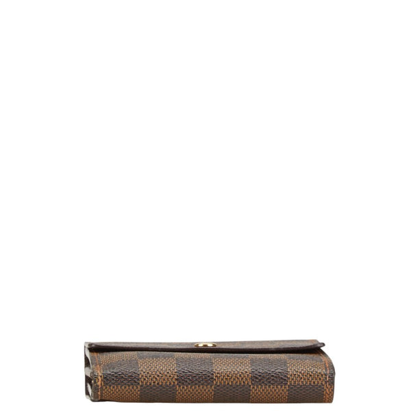ルイ ヴィトン ダミエ ポルトフォイユ エリーズ 二つ折り財布 N61654 ブラウン PVC レザー レディース LOUIS VUITTON 【中古】